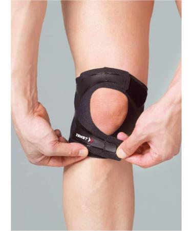 Zamst Filmista Knee Sports Brace for Runners - Patented Film & Stability Tech for Patellar Tendinitis - Black Large | International Shipping Available - Buy Online on GoSupps.com