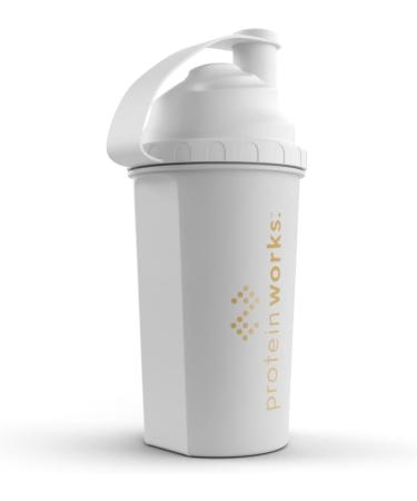 Buy Protein Works White & Gold Shaker 700ml - Premium Quality Protein Blender for Smoothies & Shakes - International Shipping Available - Buy Online on GoSupps.com