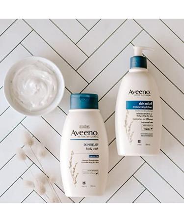 Aveeno Skin Relief Fragrance-Free Body Wash - 12 oz | Soothing & Hydrating - Buy Online on GoSupps.com