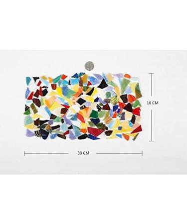 Lanyani Glass Mosaics Pieces - Assorted Colors & Shapes - 1kg/35oz - Buy Online on GoSupps.com