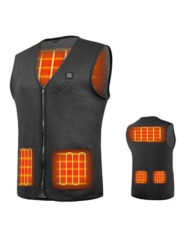 AIMINTSEN Heated Vest, USB Charging Electric Heated Jacket Washable for Women Men Outdoor