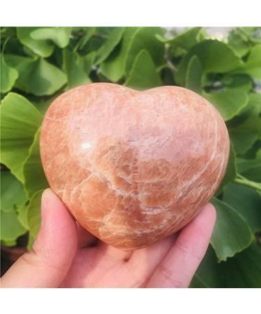 Crystal Decoration Natural Orange Moonstone Crystal Heart Shaped Stones Specimen Decor Gift Natural Stones and Minerals Home Decoration ERTEYIN - Buy Online on GoSupps.com