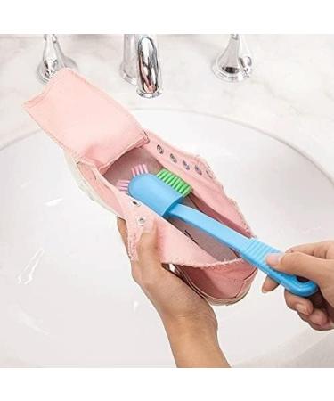 Home Shoes Brushes 1Pc Multipurpose Long Handle Shoes Cleaning Brush Household Items Soft Hair Shoes Brush Multi-Head Brush Household Cleaning Bathroom Tool Brush(Purple Color) - Buy Online on GoSupps.com