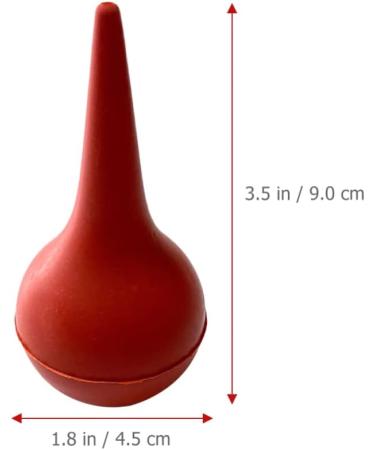 6pcs Ear Syringe Rubber Sucker Set - Ear Washing Squeeze Bulb for Adults | Laboratory Tool - Buy Online on GoSupps.com