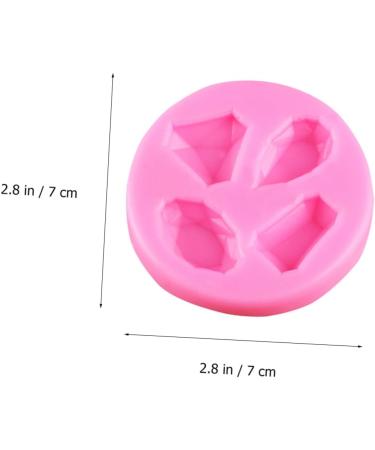 TEHAUX 9 pcs Supplies Silicone DIY Gems Making Casting Diamond Mold Baking Gadget Candy Chocolate Shape 7X7X1CMx3pcs Pinkx3pcs - Buy Online on GoSupps.com
