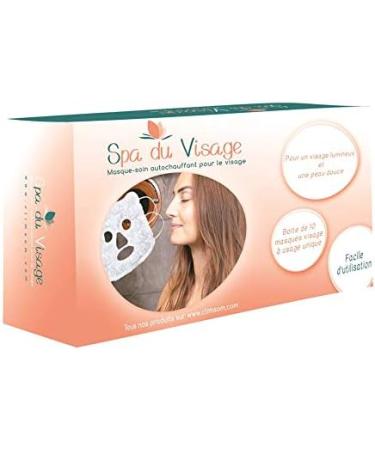 CLIMSOM Facial Spa: 10 Heated Face Masks (41 C) Moist Heat Bath for 30 minutes Detox for the Face Ready to Use in 30 seconds Purifies Relaxes and Hydrates - Single Use - Buy Online on GoSupps.com