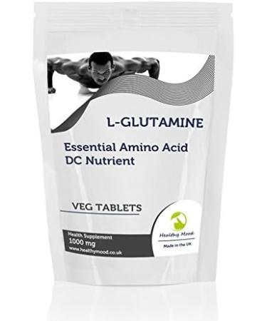 L-Glutamine 1000mg - Vegetarian Amino Acid Supplement | 30 Tablets | Essential Health Food for Muscle Recovery - Buy Online on GoSupps.com