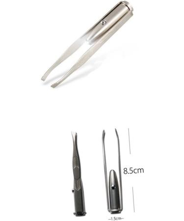 minkissy Eyebrow Tweezer Led Light Eyelash Tweezer Eyebrow Hair Removal Tweezer - Buy Online on GoSupps.com