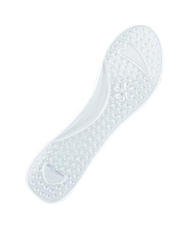 NOLITOY 1 Pair Silicone Cropped Insole Foot Massager Mat Basketball Shoe Pads Heel Inserts Shoe Insert Cushioning Pad Orthotics for Plantar Gel High Heel