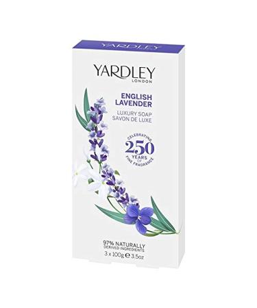 Buy English Lavender Luxury Soaps by Yardley of London | International Shipping Available - Buy Online on GoSupps.com
