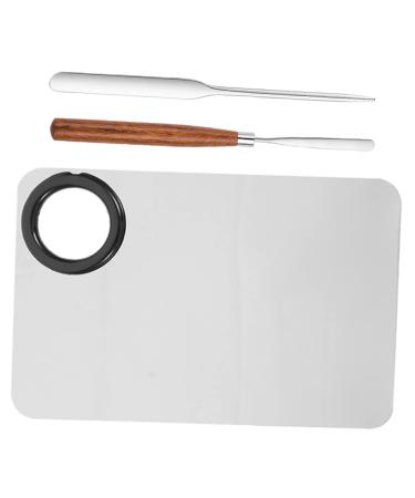 FRCOLOR 3 Sets Color Stick Palette - Stainless Steel Makeup Scraper & Mixing Tray for Artists | Premium Pigment Plates & Cosmetic Tools - 14.5x1cm - Buy Online on GoSupps.com