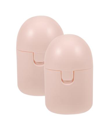 Minkissy menstrual cup case 2 pieces menstrual cup storage box menstrual cup storage box menstrual disc cleaner for travel pink rose