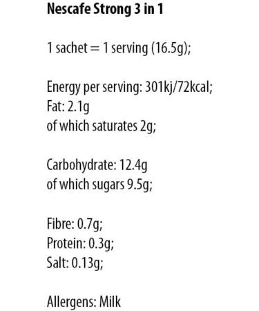 NESCAFE 3in1 WHOLESALE STRONG EU MADE LONG DATE FRESH STOCK (60 sachets Strong) INSTANT COFFEE - Buy Online on GoSupps.com