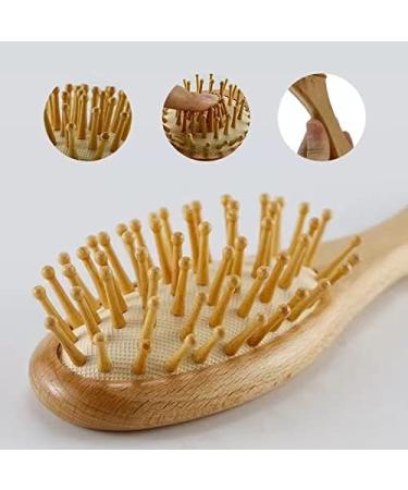 PandaEar Baby Hair Brush and Comb Set | Natural Wooden Hairbrush with Soft Goat Bristles for Newborn, Infant, Toddler, Kids - Buy Online on GoSupps.com