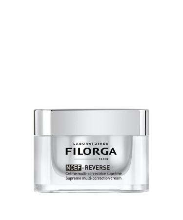 Filorga NCEF-Reverse Multi-Correction Skin Moisturizer Cream  Anti Aging Formula of Hyaluronic Acid  Collagen  and Vitamin to Reduce Wrinkles and Restore Skin Elasticity of the Eye and Face  1.69 oz