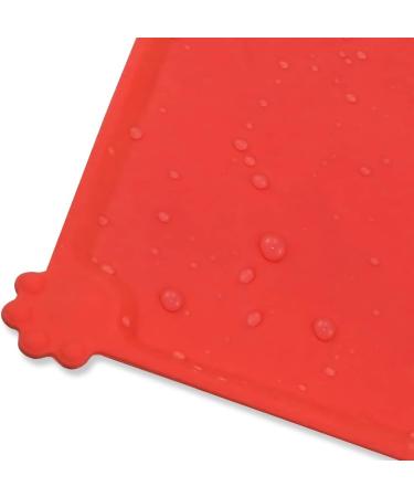 Joytale Silicone Non-Slip Dog & Cat Bowl Pad - Waterproof 47x30cm Red | Perfect for Dogs & Cats - Shop Internationally! - Buy Online on GoSupps.com