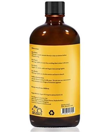 Argan Oil Pure and Organic - 100% Cold Pressed Vegan Unrefined Extra Virgin Unroasted Natural Oil of Morocco in amber glass dropper bottle - Buy Online on GoSupps.com
