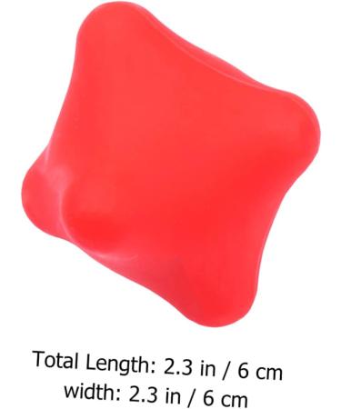 Healeeved 3ST Slow Hand Spiky Massage Tool - Muscle Rehabilitation & Hand Trainer - Decompression Yoga Massage - 3 Red Lacrosse Balls 6x6cm - Foot Peanut Massager - Buy Online on GoSupps.com