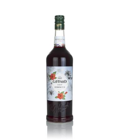GIFFARD Bar Syrup 1.0 l - Syrup HIBISCUS - for mixing / mixed drinks / cocktails