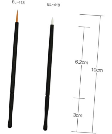 NOLITOY 150 Pcs White Eyeliner Gel Eyeliner Pot T Tool Eye Makeup Tools Eyeliner Brush Wand Disposable 10X0.5cmx3pcs Orangex3pcs - Buy Online on GoSupps.com