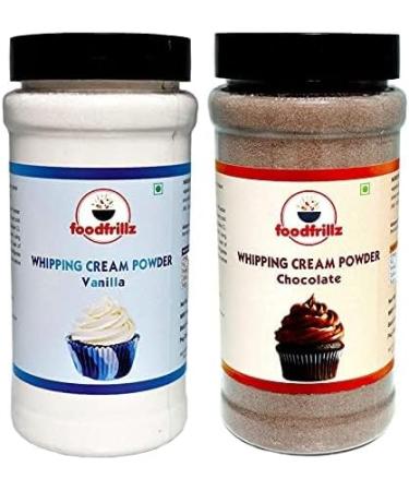 Whipping Cream Powder Chocolate & Vanilla Flavour Combo 200 GM x 2 - Buy Online on GoSupps.com