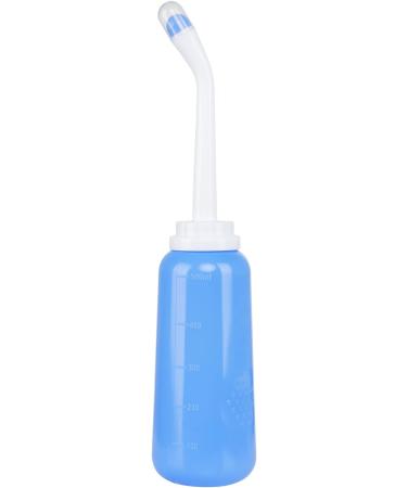 Traveler Portable Bidet Spray - 500ml Reusable Hand Bidet Bottle with Double Nozzle for Personal Hygiene | Ideal for Pregnancy and Geriatric Care - Blue - Buy Online on GoSupps.com