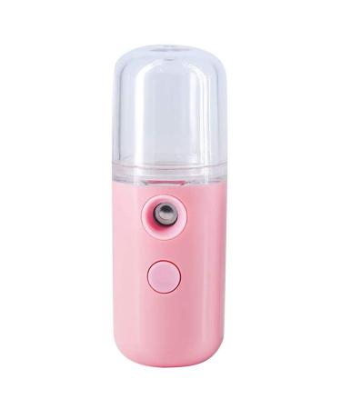 QPOLLY Mini Nano Pulv risateur Facial 30ML Vapeur Visage Vaporisateur Vaporisateur Portable Pulv risateur Brume pour Beaut Visage Humidificateur Soins de Peau Eau SPA Hydratant 1PCS Rose