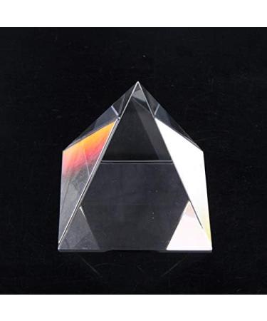 Plauauyt Optical Glass Pyramid 40mm High Rectangular Polyhedron Suitable for Teaching Experiments - Buy Online on GoSupps.com