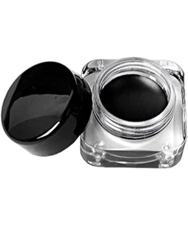Gel Eyeliner Pot Lasting Gel Eyeliner | Gel Eyeliner with Brush Beauty Cosmetic Last for All Day Long(Black 0.18oz./5g) - Buy Online on GoSupps.com