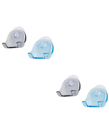 Zerodeko 4 pieces shower suction hook hooks with suction cups for the shower razor storage shower puller razor hanging self -adhesive hook shower hook suction cups razor