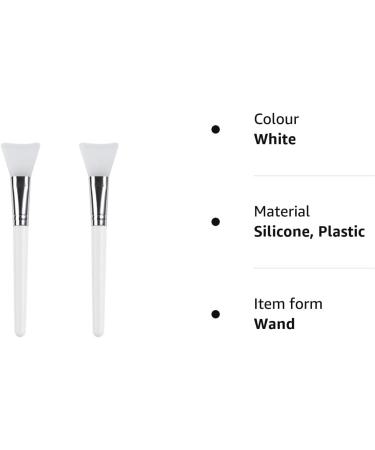 Olakin Hairless Silicone Face Mask Brush Set - 2 Pcs for Facial Mud Masks, Serums, and DIY - Buy Online on GoSupps.com