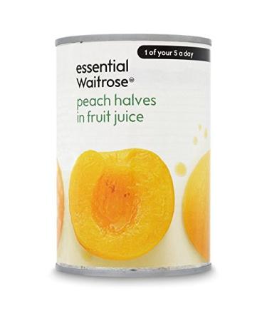 Peach Halves in Fruit Juice essential Waitrose 410g