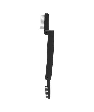 Yosoo Black Ergonomic Folding Eyelash Comb - Easy Makeup Tool for Beginners | Quick & Lazy Eye Makeup Solution - Buy Online on GoSupps.com