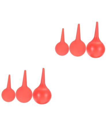 Lurrose Limpiador de Oidos 6 piece of rubber spray earsin ear wick pear ear cleaner.