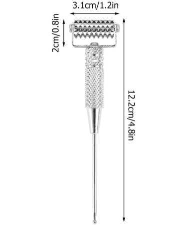 Buy Multifunctional Acupuncture Point Detector Probe - Ear Acupuncture Spring Needle Massage Roller (Silver) | International Shipping Available - Buy Online on GoSupps.com