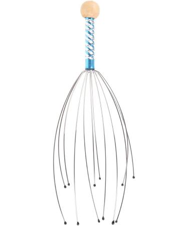 Buy Relaxing Head Neck & Scalp Massager - Stress Relief & Hair Growth with Wooden Handle - Buy Online on GoSupps.com