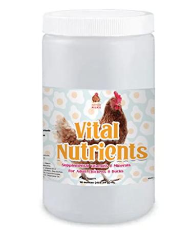 Pampered Chicken Mama Vital Nutrients: Chicken Vitamins for Feed & Molting Supplement, Egg Booster, Poultry & Chicken Vitamins 5 pounds