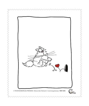 Glasses cleaning cloth - cat - "Catzz - surprise" 15x18cm