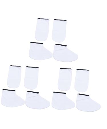 minkissy 6 Pairs Moisturizing Work Gloves Heat Tanning Mitt Paraffin Wax Gloves Paraffin Bath Cloth Gloves Insulated Gloves Wax Bath Hand Mitts Wax Bath Gloves Insulation Cotton Care