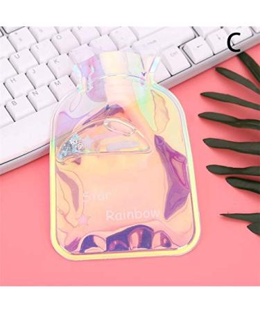 Heat bottles Winter Warm warmth Reusable Handwarmer Cute PVC stress pain relief therapy heat bottle pocket with knitted soft cozy covering heat pocket (color: u) V 1