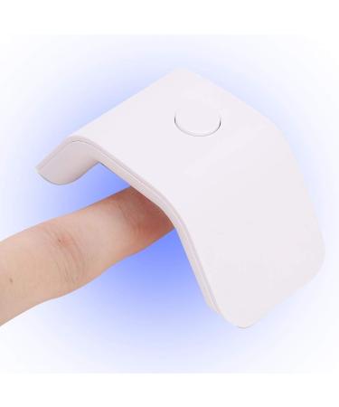 Nail Art UV lamp Enter-Mini-Manicure nail polish dryer nail hardening lamp for salon and home use 60s 2W (white)