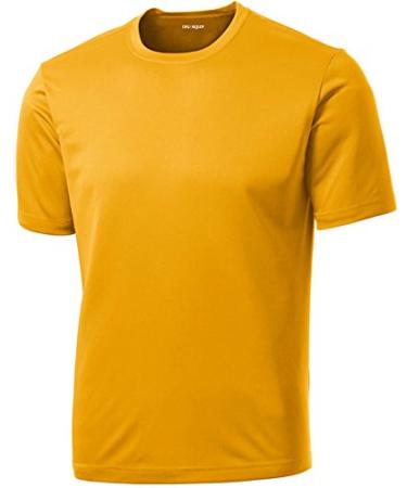 Dri-Equip Youth Athletic All Sport Training Tee Shirts in 25 Colors X-Large Gold