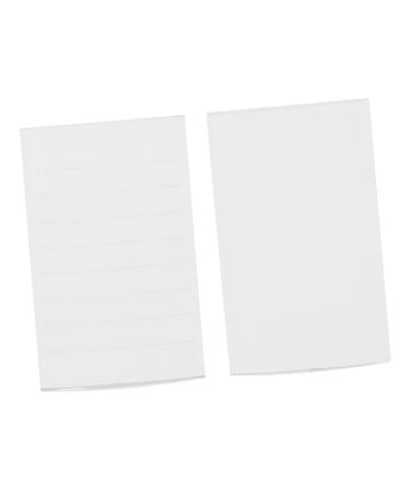 2pcs Eyelash Glass Gasket Eyelash Extension Glass Pallet Glass Eyelash Glue Stand Eyelash Extension Glass Tray Eyelash Extension Tools Eyelash Extension Tray Glass Eyelashes Gasket