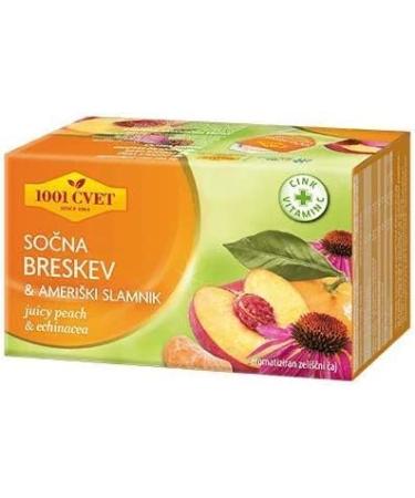  UPSY Alpine Fruit Tea - Best Aromatic Herbal Tea with Peach and Zinc Flavor - 4 packs of 20 bags (80 tea bags) (green tea peach juice with zinc - 80 bags) - Buy Online on GoSupps.com