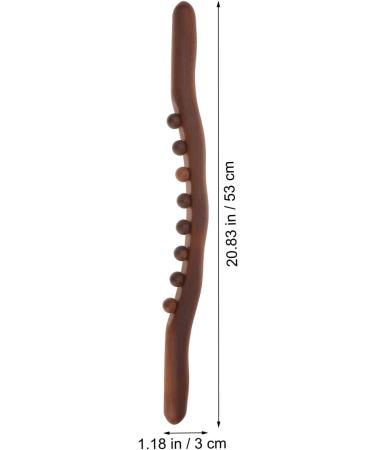 Wood Gua Sha Massage Stick - Relaxation & Trigger Point Therapy Tool (53 cm) | Effective Soft Tissue Massage Roller - Buy Online on GoSupps.com