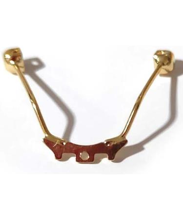 Wekiva Replacement Nose Cushion Holder - Metal Nose Bridge & Straps | Gold Screwable Glasses Repair Set - Buy Online on GoSupps.com