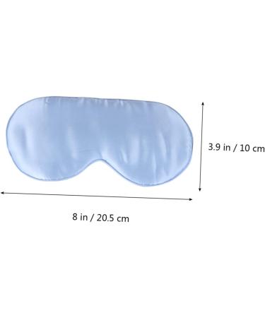 Silk Sleep Eye Mask | Adjustable Comfortable Blindfold for Sleeping & Travel | Blue | 1 Count - Buy Online on GoSupps.com