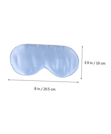 FRCOLOR Blue Silk Blindfold & Sleep Mask - Adjustable Soft Eye Cover for Travel & Sleeping - Comfortable Eye Patches for Restful Sleep - Buy Online on GoSupps.com