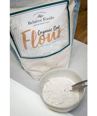 Relative Foods Organic Oat Flour 3 lbs - Gluten Free & Additive-Free - Buy Online on GoSupps.com