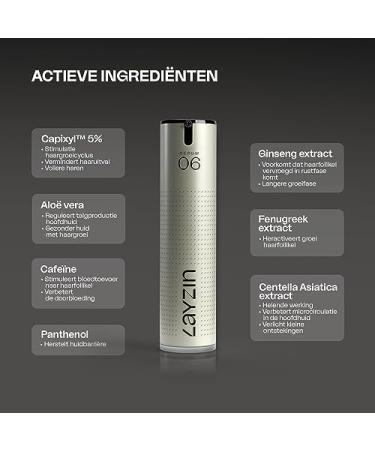 Layzin Serum 06 Hair Loss and Thinning | Promotes Hair Growth for Men and Women | Beard Growth for Men | Anti-Hair Loss Including - Buy Online on GoSupps.com